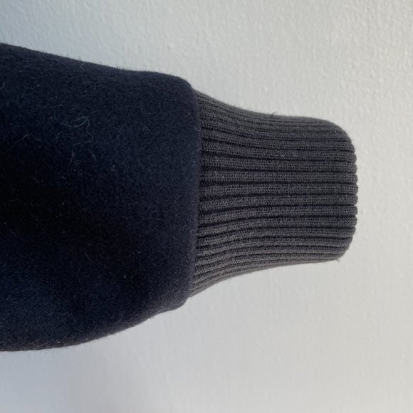 Jacob Connexion - Navy Blue Hooded Pea Coat - Picture 15 of 16